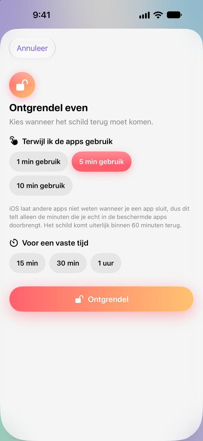 Spoiler Lock — Tijdelijke ontgrendeling