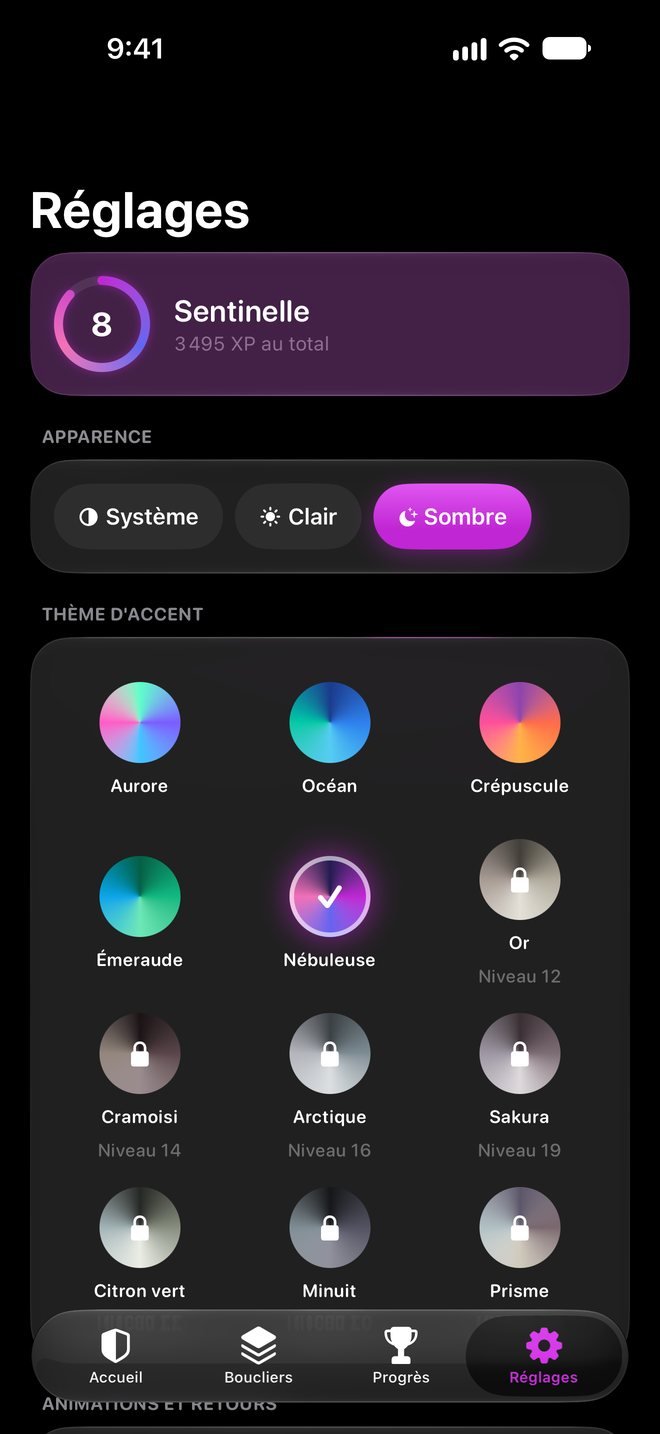 Spoiler Lock — Montez de niveau, changez de couleurs.