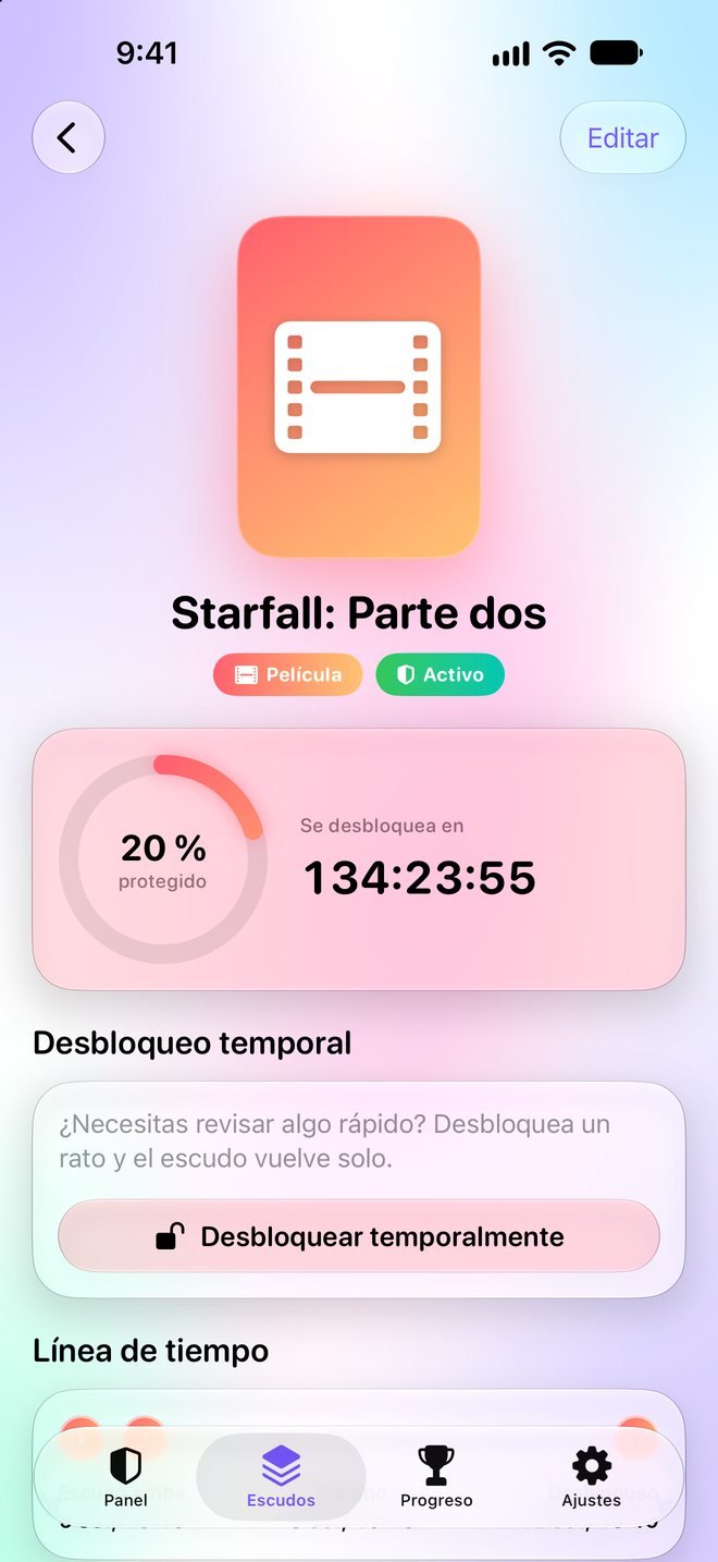 Spoiler Lock — Mira cuánto falta. Y cuando lo veas, avísale.