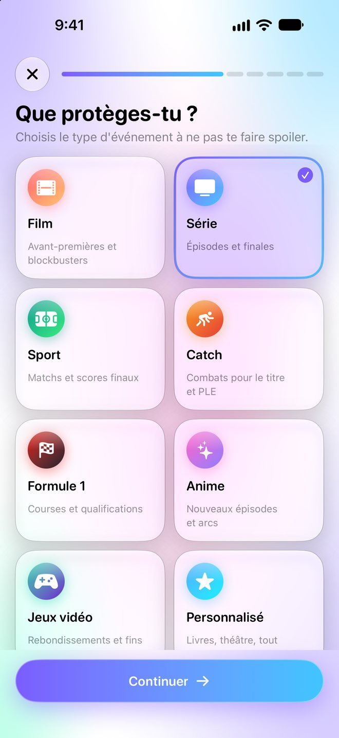 Spoiler Lock — Choisissez quoi protéger. Votre iPhone cache le reste.