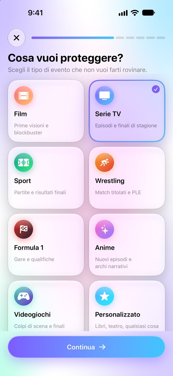 Spoiler Lock — Scegli cosa proteggere. Il tuo iPhone nasconde il resto.