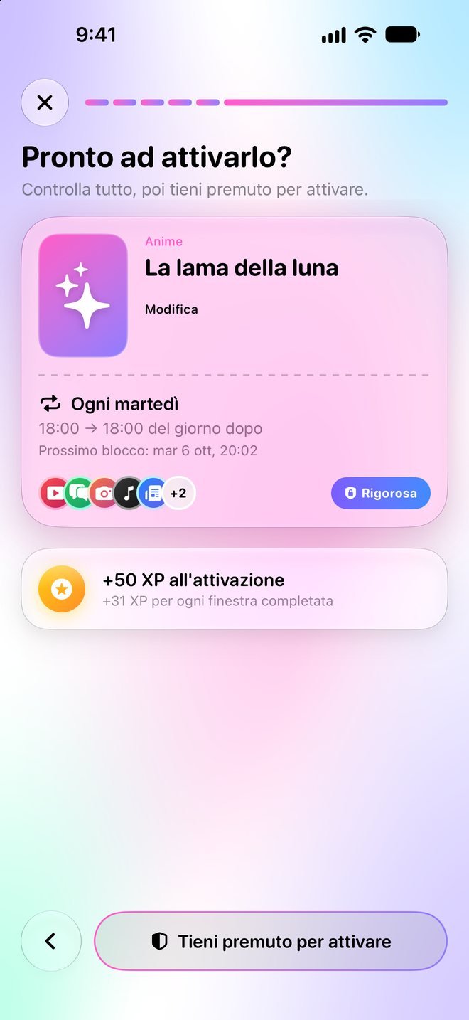 Spoiler Lock — Controlla il biglietto e tieni premuto per attivare.